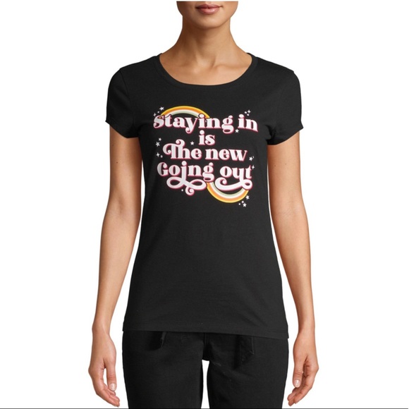 Staying In Graphic Tee for Juniors from Wound Up - Picture 1 of 5